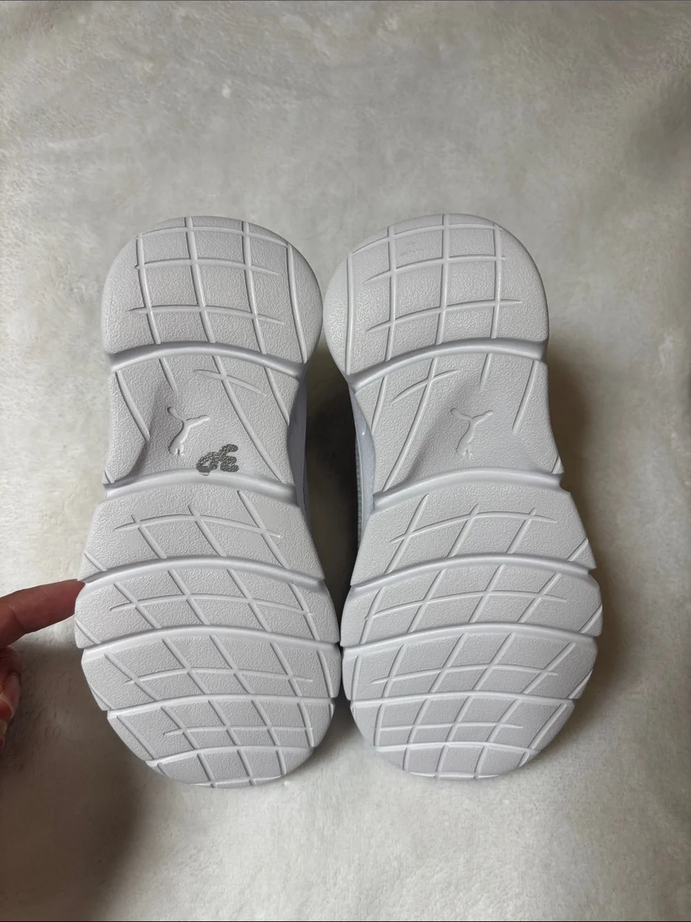 Puma Kids Gray and Pink Mesh Athletic Sneakers
